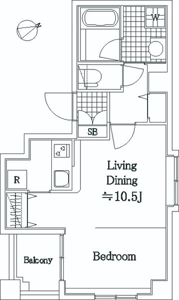 ＲＥＶ・ＣＬＯＳＥ802号室 間取
