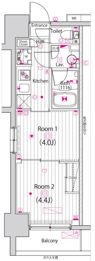ガーラ・ステーション川崎平間6階 間取