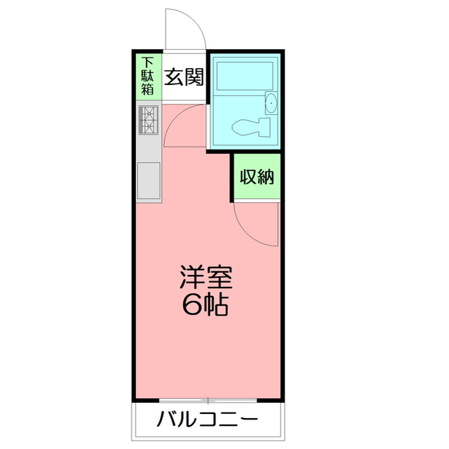 ＣＡＳＡスギザキ203号室 間取