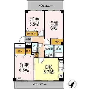 ベルエアーガーデン201号室 間取
