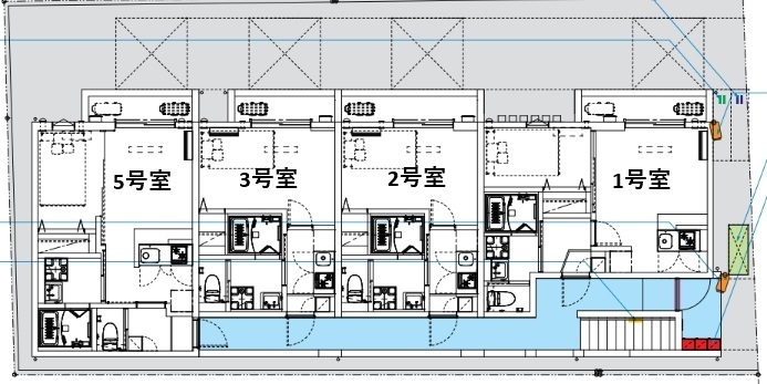 ＲＯＫＵＣＨＯ　Ｐａｒｋ　Ｆｒｏｎｔ1階 部屋その他