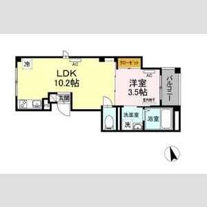 CREDO広尾201号室 間取