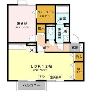 ニューソレイユ202号室 間取