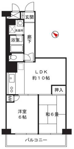 南林間ハイム3階 間取