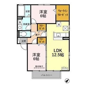 ヴィアレット　Ⅲ102号室 間取