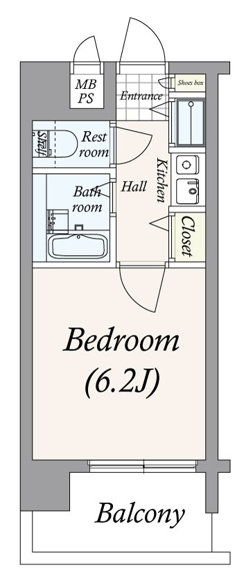 日神パレステージ笹塚第二9階 敷金礼金ゼロ/南向き居室