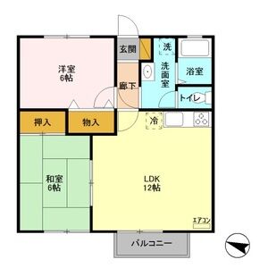 セジュールクレスト103号室 間取