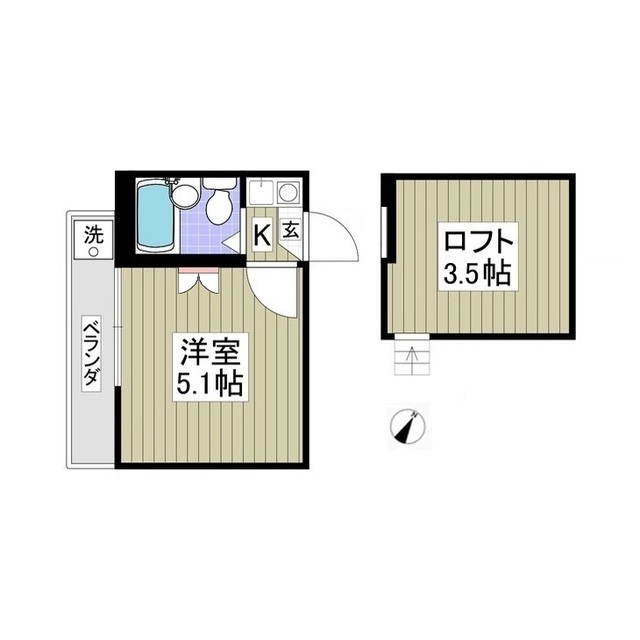 Villeil高松203号室 間取