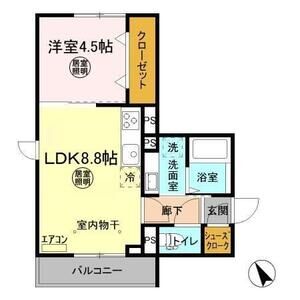 Kaijin-so206号室 間取