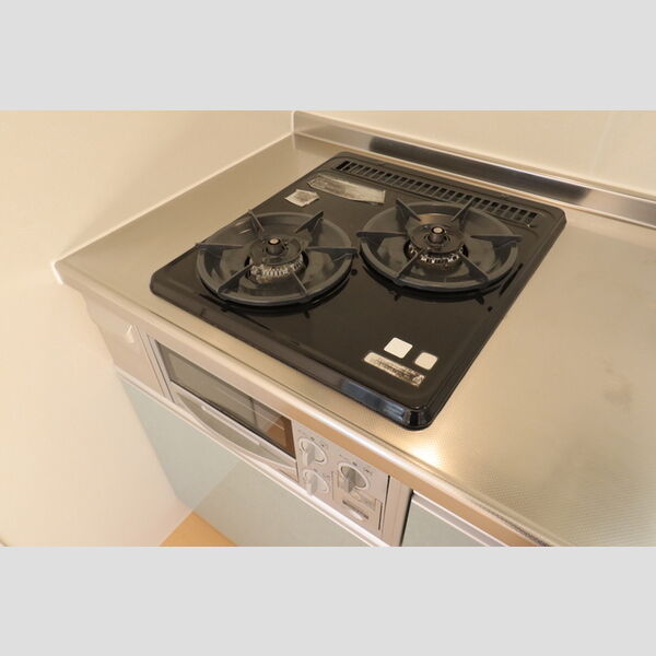 ベルレージュ201号室 2口コンロ・グリル