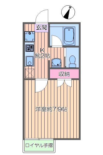フォレストパークＢ2階 間取