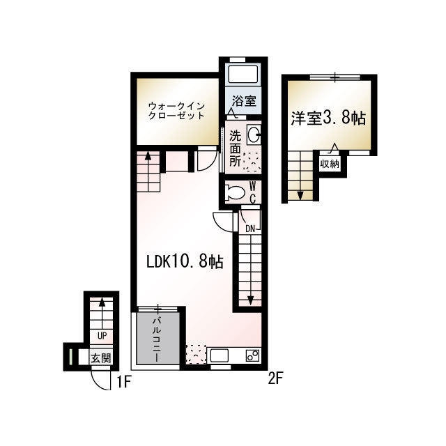 ＭＫ　ｃｏｎｃｅｒｔｏ206号室 間取