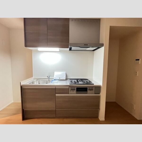 プランドールN Ⅰ105号室 システムキッチン　3口コンロ