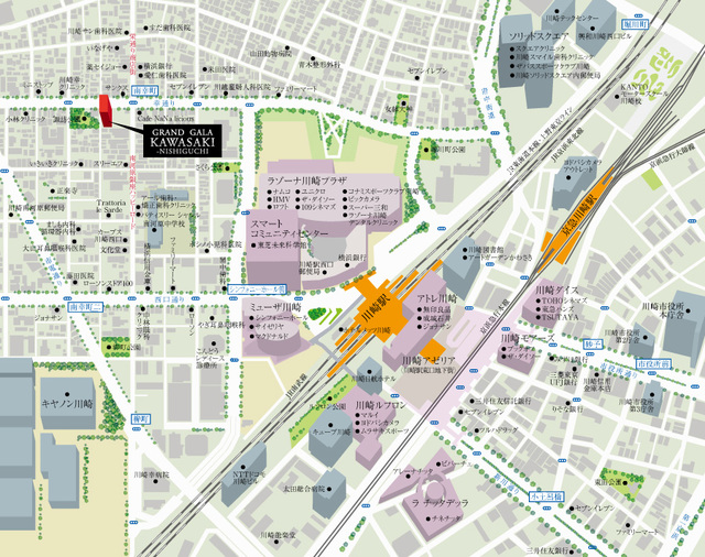 グランド・ガーラ川崎西口9階 MAP