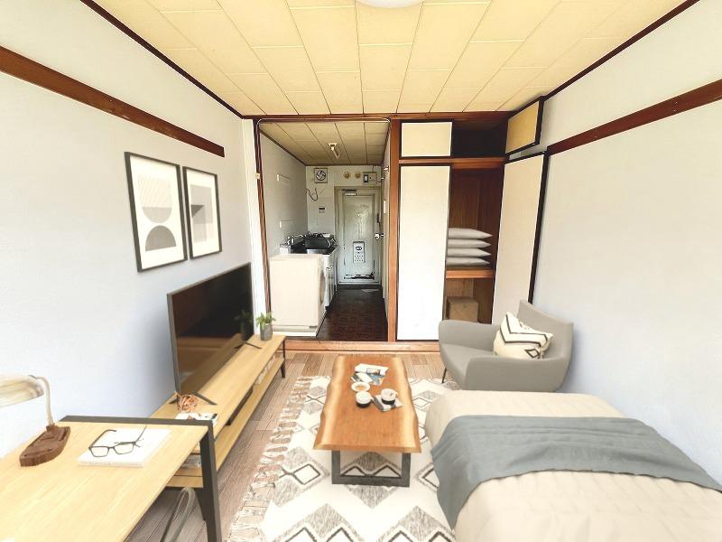 相馬ハイツ ※家具は合成です