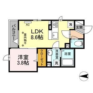 D-Style境201号室 間取