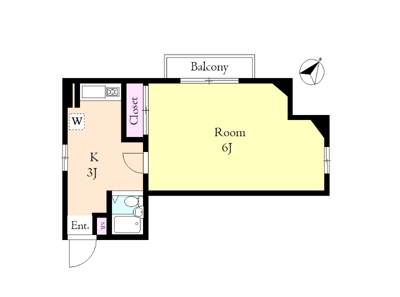 メゾンフクダパートⅠ3階 間取
