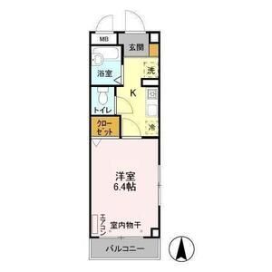 G・MウエストハイツB101号室 間取