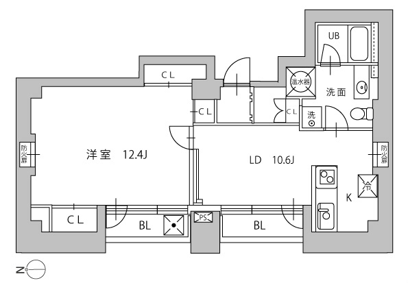 ルーチェ高輪901号室 間取