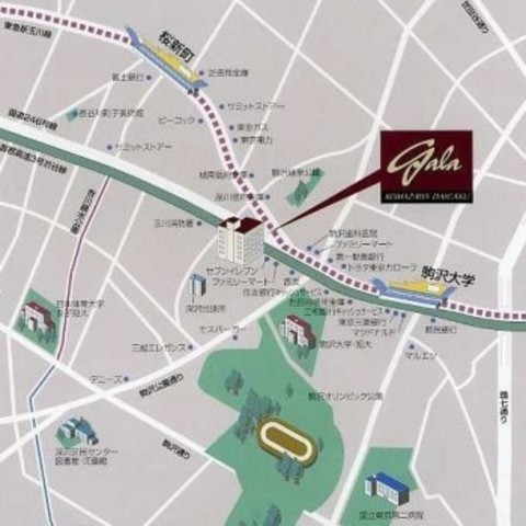 ガーラ駒沢大学5階 ◆ＭＡＰ◆