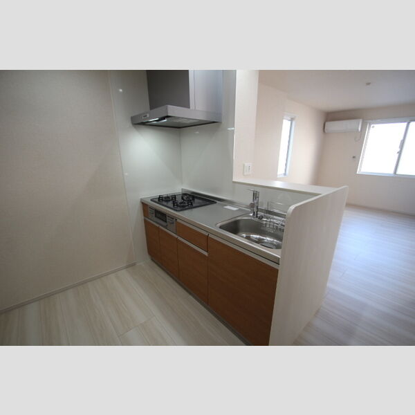 ル　シエル グリル付き3口ガスコンロキッチン