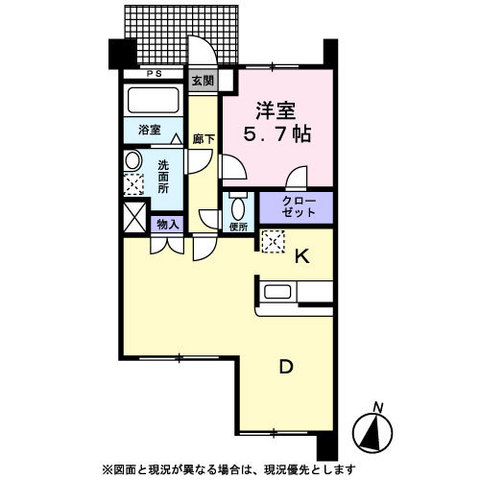 ホワイトヘイヴン0102号室 間取