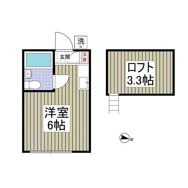 スマイルハウス第6106号室 間取