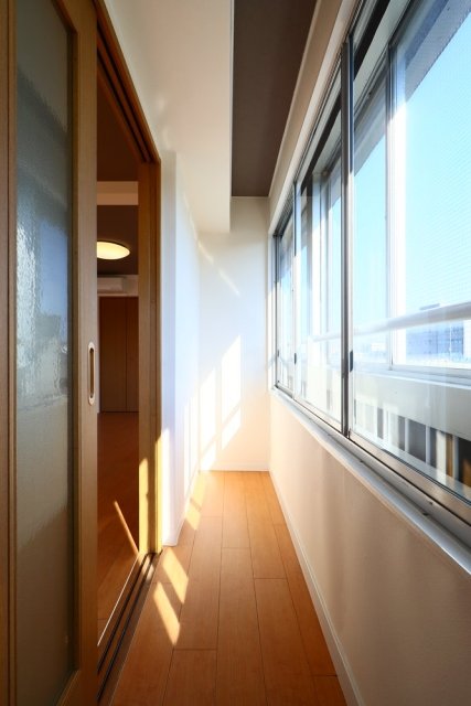 蛎殻町団地10階 サンルーム