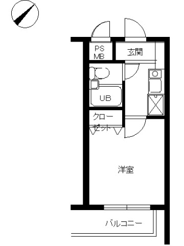 スカイコート宮崎台第4302号室 間取