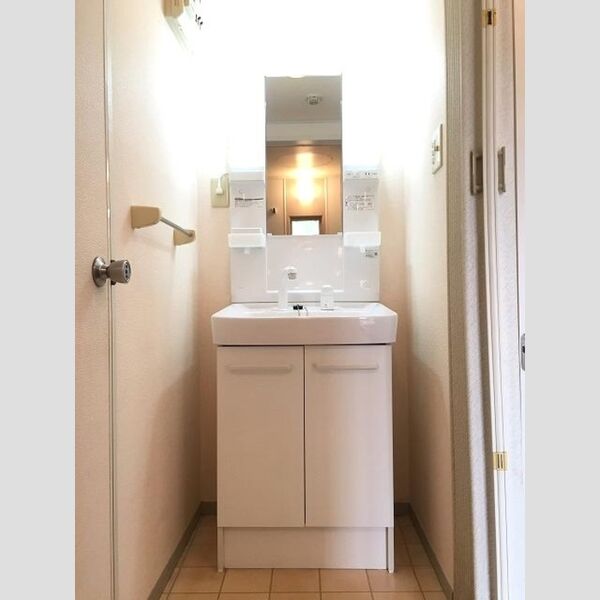 グローリアスハイツ205号室 洗髪のできる洗面化粧台です