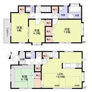 世田谷区桜上水3丁目戸建1号室 間取
