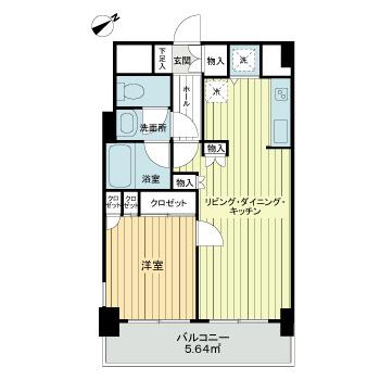 ジェイパーク元住吉4階 間取