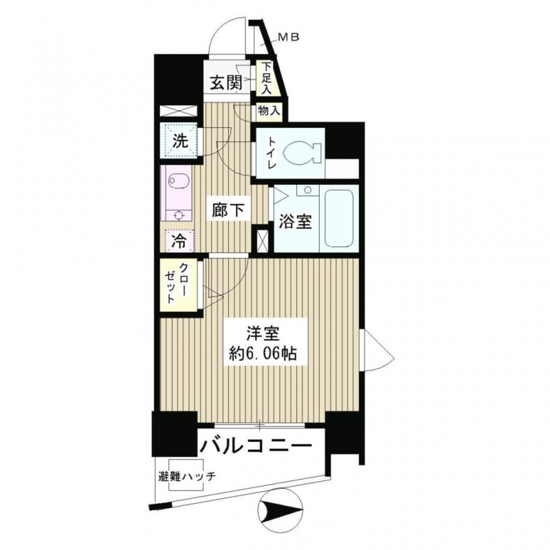 レジディア新中野6階 間取