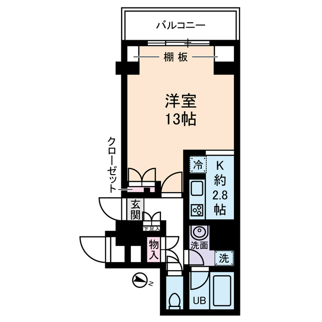 ユニロイヤル九段南0401号室 間取