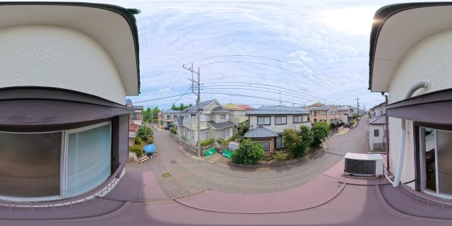 パークサイドヒル柏 和室からの開放的な気分の眺め