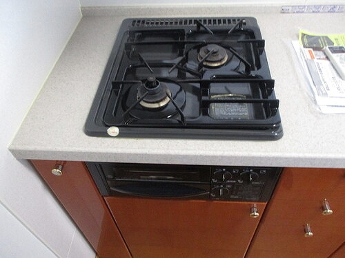 ルミエール池袋要町 ２口ガスコンロ　※内装後2018年11月撮影