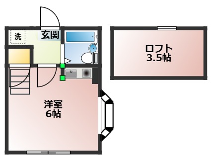 オーガスタハイツ201号室 間取