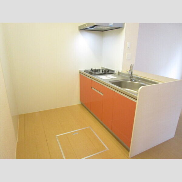 ステラ ルーチェ103号室 対面式2口ガスコンロ付システムキッチン