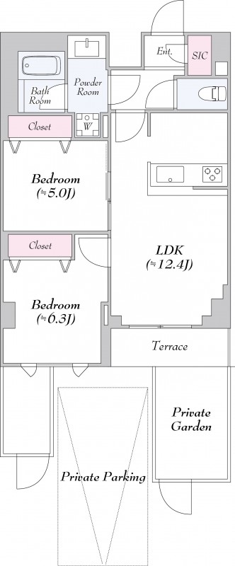 ロイジェント志村坂上1階 間取