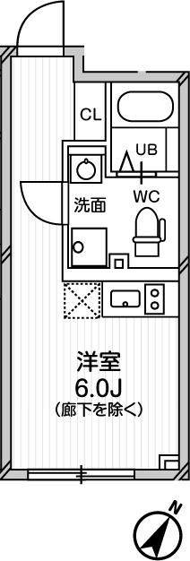 EXAM中目黒Ⅱ1階 間取り図