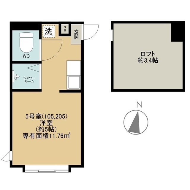 Casa Alba205号室 間取