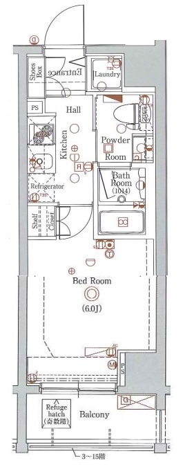 グラントゥルース大森ライズ902号室 間取