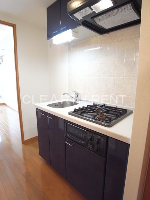 パレステュディオ虎ノ門6階 グリル付きのシステムキッチン