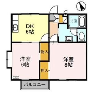 エステートM205号室 間取