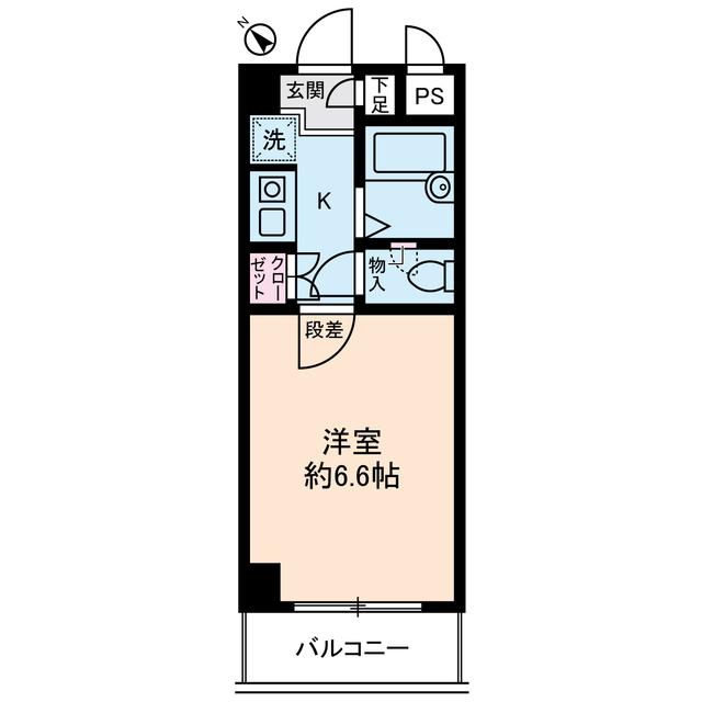 アセンズシティ２0602号室 間取