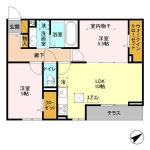 エタニティー東船橋103号室 間取
