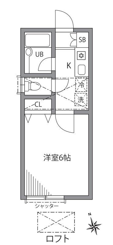 つつじヶ丘ビレッジ1階 間取り図