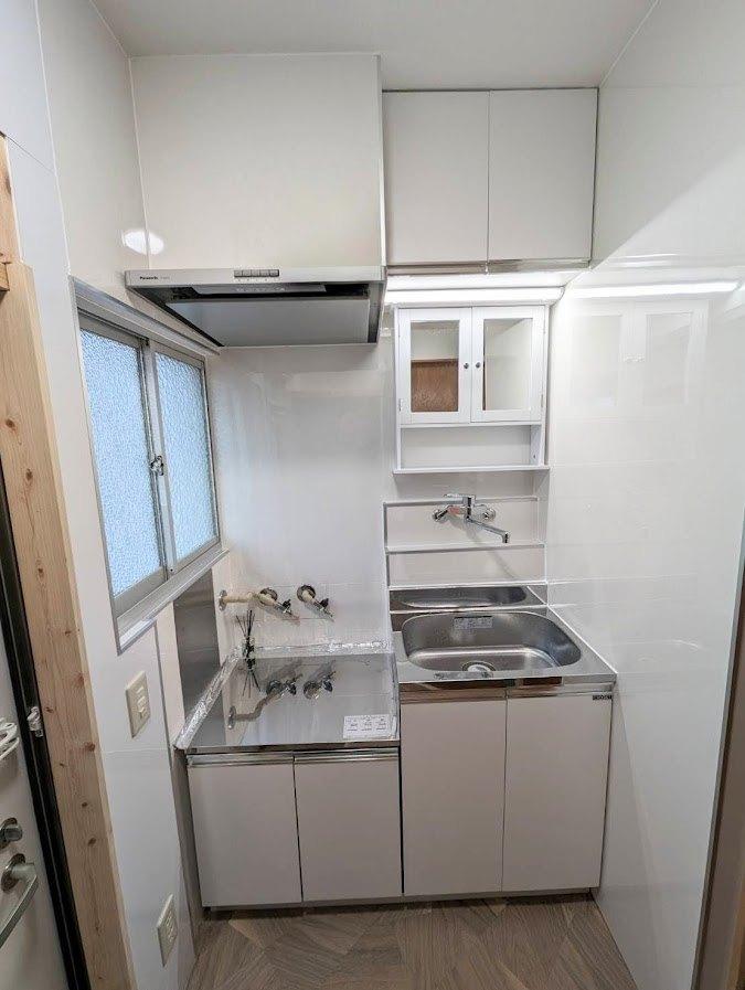 田中ハウス102号室 二口ガスコンロ設置可能