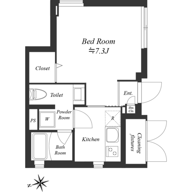 グランデュオ経堂Ⅹ0104号室 間取