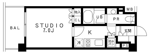レジディア池袋3階 間取